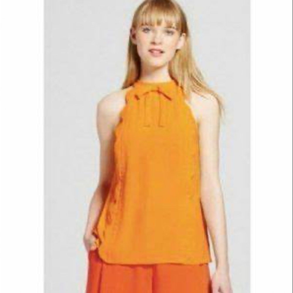 Victoria Beckham for Target yellow halter top